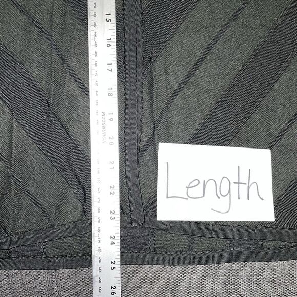 Jones New York Semi Sheer Knit Striped‎ Cardigan Sweater Dark Forest Green Large - Picture 7 of 10